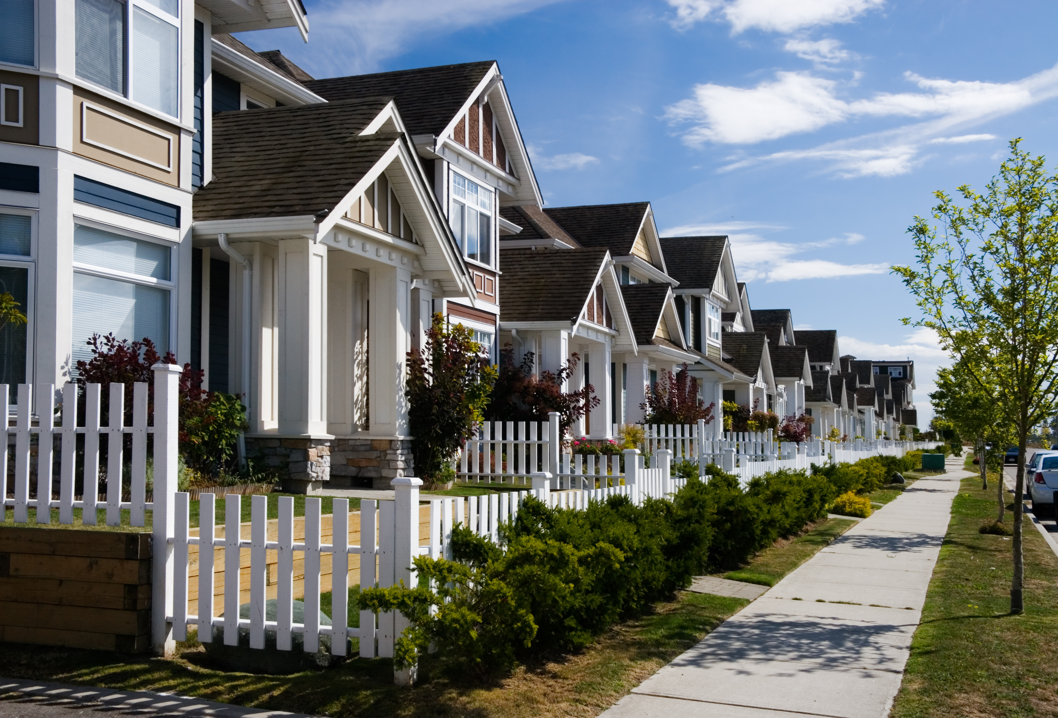 condominiums on neighbourhood street